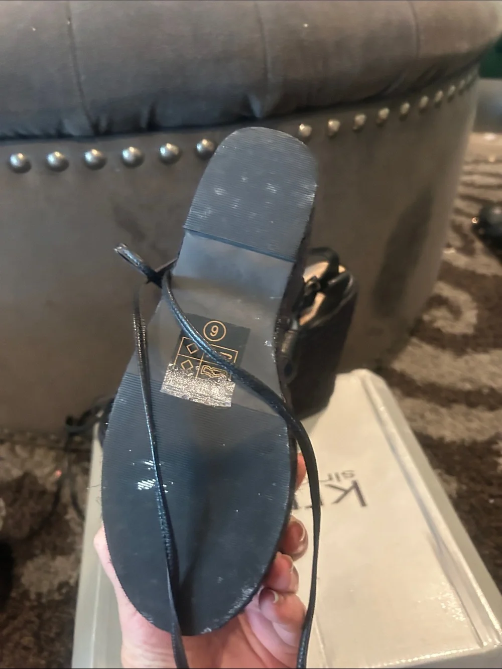 Krush Black Lace-Up Platform Espadrille Wedges